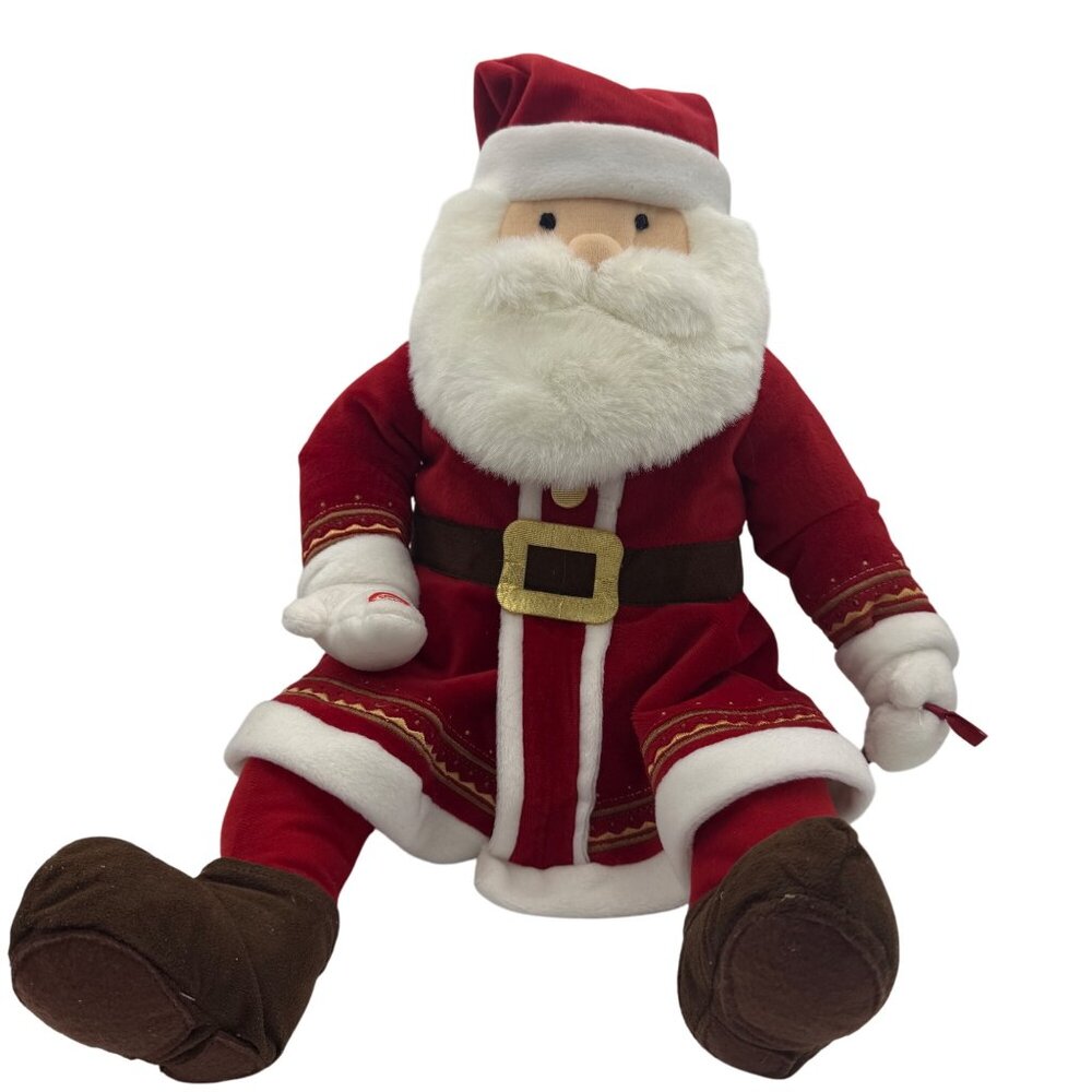 The Polar Express Santa Claus Plush Doll 18" Holiday Decor Red & White